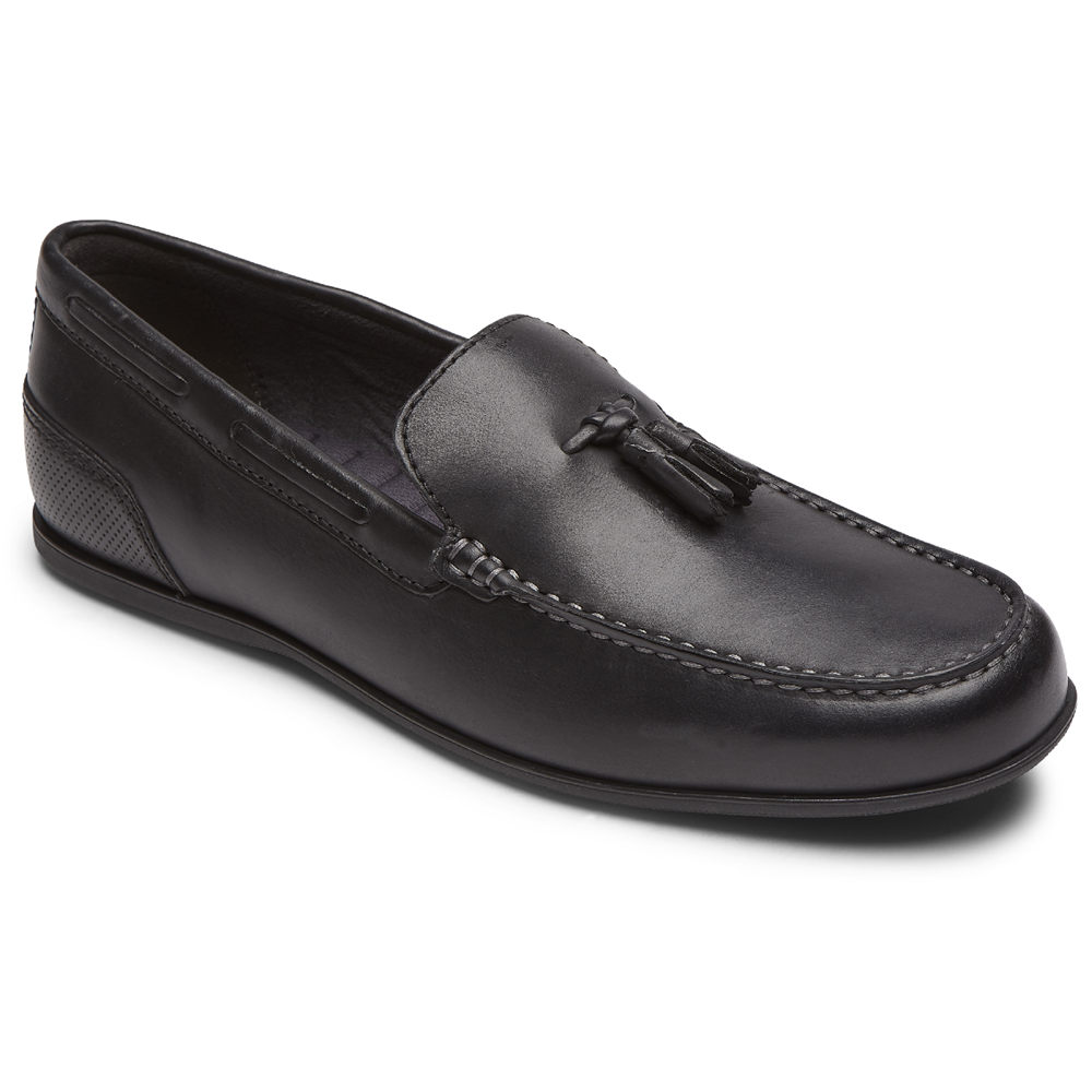 Rockport Mens Malcom Tassel - Loafers Black - SJI062831